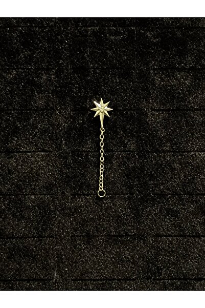 XUPING JEWELRY 925 ayar gümüş, zincirli kuzey yıldızı Kıkırdak helix Tragus p...