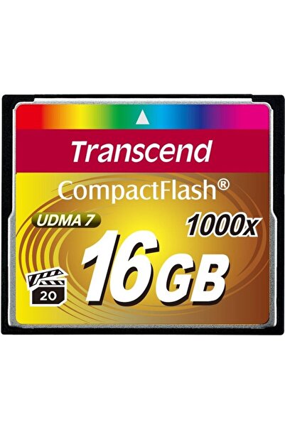 Transcend Compact Flash Memory Card 1000x 16GB