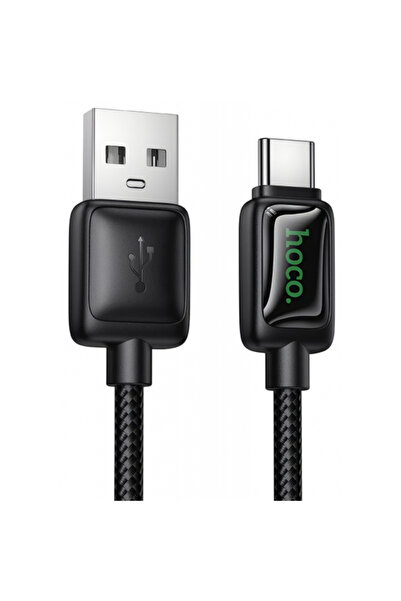 Hoco USB-A - USB-C Data and Charging Cable U146, 36W, 1.2m, Black