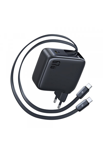 Baseus Incarcator Retea Cu Cablu USB-C EnerCore CJ21, 67W, 3.35A, 1 x USB-C, ...