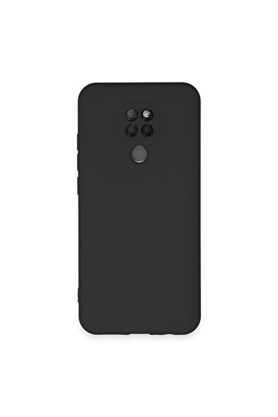 eco port جراب جنرال موبايل جي ام 20 نانو مخملي من الداخل سيليكون - أسود