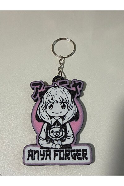 nihonwosekai Spy X Family Anya Forger Anime Keychain 3D Printing