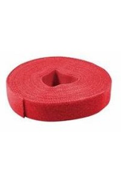 LogiLink Clemă de cablu cu velcro, 4m, roșie