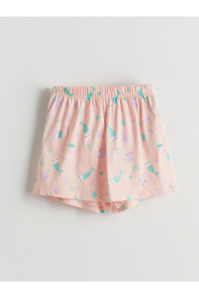 LC Waikiki Pantaloni scurți de pijama pentru fete Özmarka, sezon nou, cu tali...