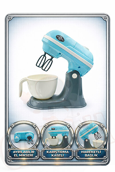 cayenna Oyuncak Pilli Büyük Mikser Uçları Hareketli 360° Döner Mikser Blender...