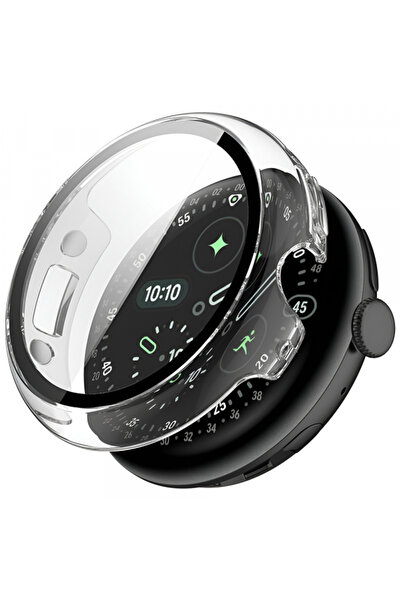 Techsuit Husa Defense360 Pro pentru Google Pixel Watch 4 45mm, Transparenta