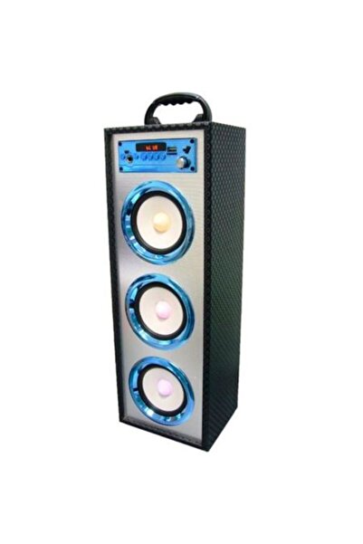 KlaussTech Φορητό ηχείο Bluetooth 3 ηχεία 15 W, mp3, φώτα, δώρο μικρόφωνο και...