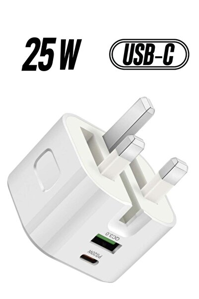 Shopi شاحن ثنائي المنافذ USB-C بقدرة 25 واط، شاحن جداري قابل للطي، محول سفر I...