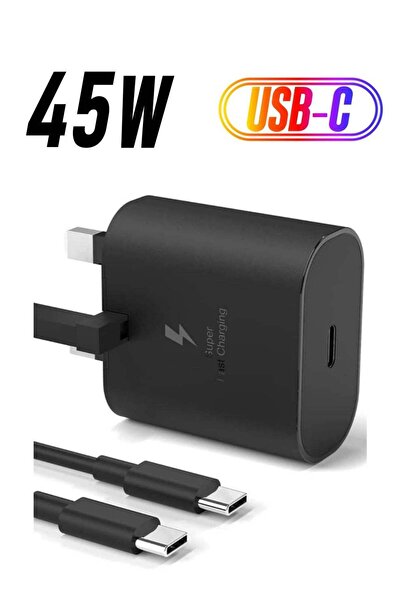 Generic شاحن USB-C بقوة 45 واط لهواتف سامسونج جالاكسي S22/S22+/S21/S21 FE/S21...