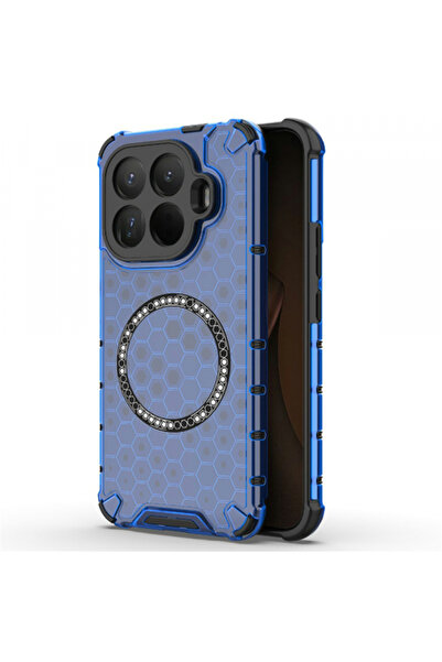 Techsuit MagSafe Case for Xiaomi 15T Pro, Techsuit, HoneyComb Shield, Blue