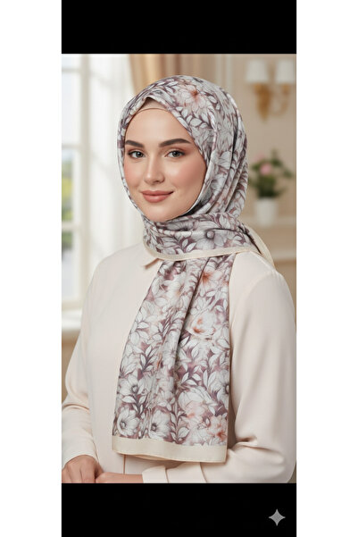 REMOMODA Patterned Floral Model Shawl Italian Soft Shawl High Quality