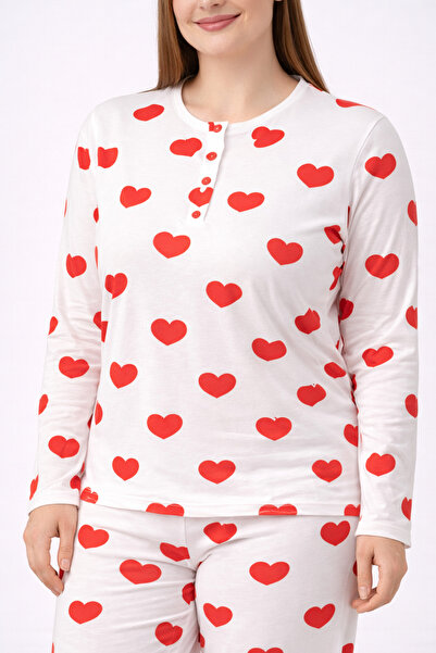 sleeproom Large Size Women's Long Sleeved Pajama Set