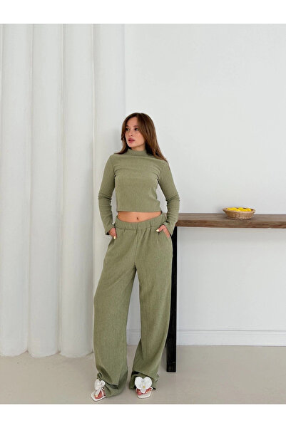 KAZAX Mtxdpn Turtleneck Knitted Set Mint St265865 (232226) (Size: m)