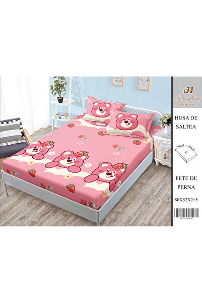 FIONNA.RO Satin Cotton With Stretchy And Pillowcases 160X200cm - The Cute Bear