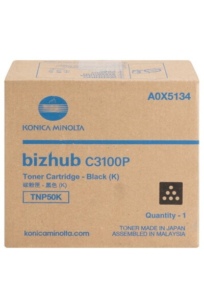KONICA MINOLTA BLACK TNP50BK A0X5154 ORIGINAL