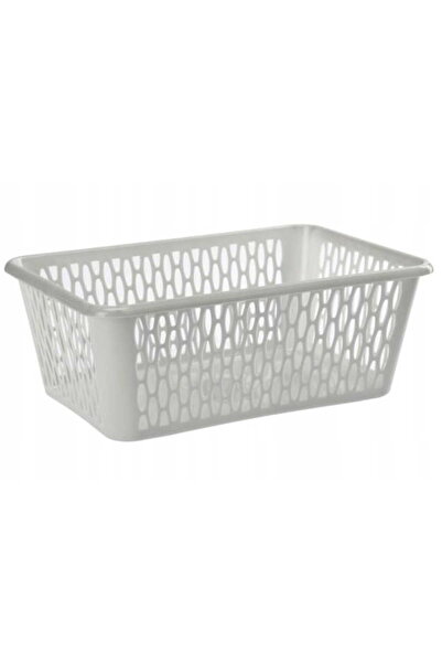 Other Gray rectangular storage basket 26x37x15cm universal organizer