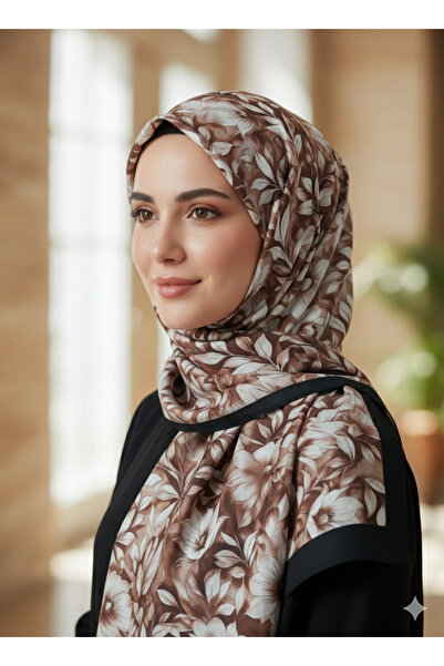 REMOMODA Patterned Floral Model Shawl Italian Soft Shawl High Quality