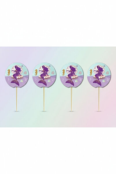 Umamiçe أعواد تنظيف الأسنان بتصميم حورية البحر 16 قطعة