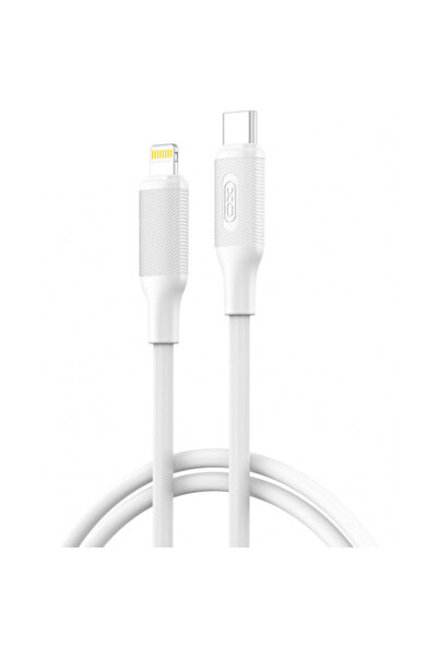 XO Design USB-C - Lightning Data and Charging Cable NB-Q265A, 27W, 1m, White