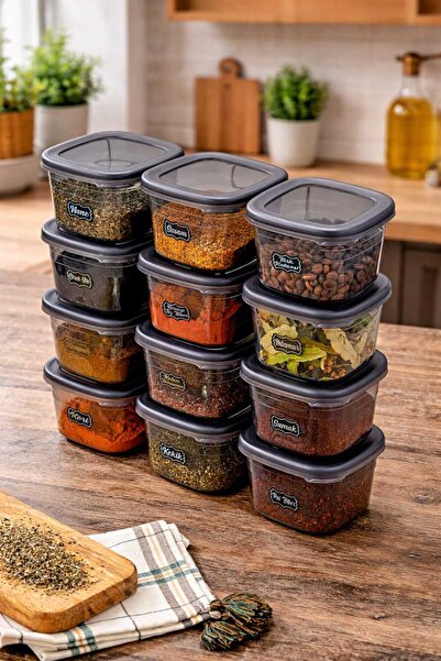 CELSEN HOME 12-Piece Food Storage Set with Label and Leak-Proof Lid - 550ML -...