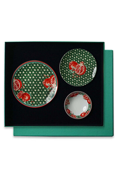VITELLI DUBAI Hazeran Pomegranate 18 Piece 6 Person Dinner Set
