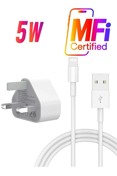 Shopi محول طاقة 5 فولت 1 أمبير، كابل شحن USB وقابس متوافق مع أجهزة آيفون 5S، ...