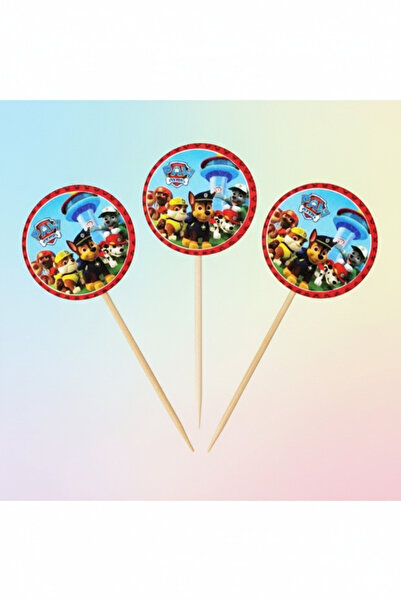 Umamiçe أعواد أسنان بتصميم باو باترول 16 قطعة