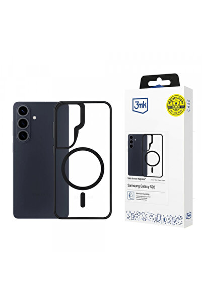 3MK Husa MagSafe pentru Samsung Galaxy S26 Plus, 3MK, Satin Armor, Transparenta