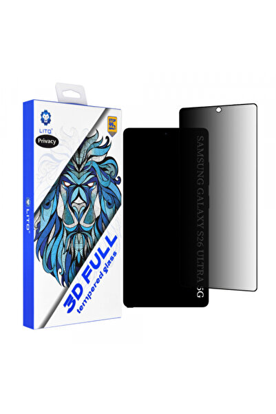 Lito Privacy Screen Protector for Samsung Galaxy S26 Ultra, Tempered Glass, Full