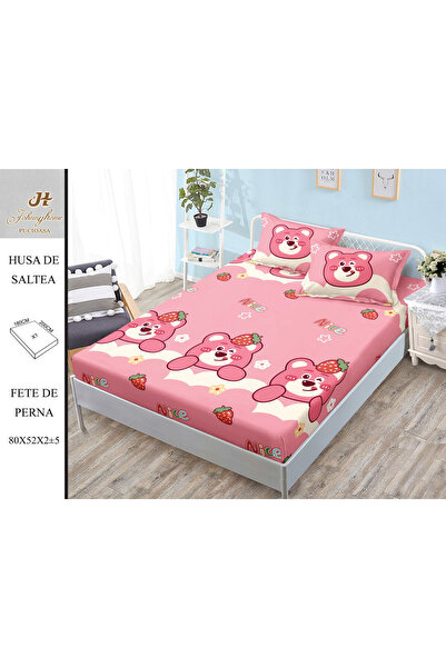 FIONNA.RO Satin Cotton With Stretchy And Pillowcases 180x200cm - The Cute Bear