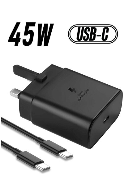 Shopi شاحن سريع USB-C بقوة 45 واط لهواتف سامسونج جالاكسي S23 ألترا/S23/S23+/S...