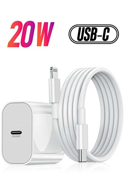 Shopi عبوة من قطعتين من محولات الطاقة USB-C للشحن السريع بقدرة 20 واط وكابل U...