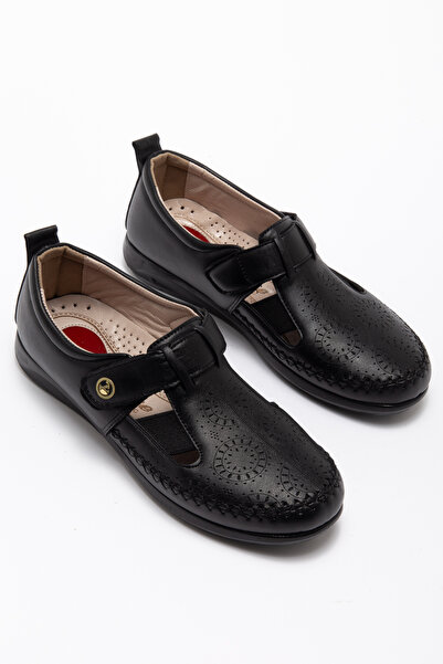 NOBLE Yazlık Ortopedik Taban Cırtlı Saraçlı Günlük Kadın Ayakkabı Nb404