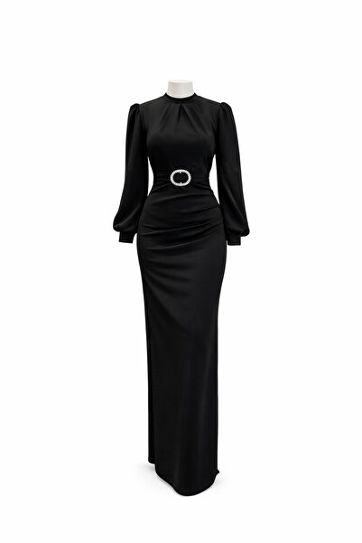 Tarzım Tuba Rochie elegantă cu cataramă și curea, stil Hijab