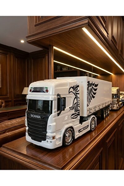 shop Scania, Volvo Model Oyuncak Tır – 46 cm Uzunluk, Hareketli Dorse, 12 Tek...