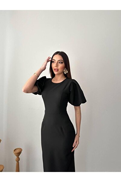 Ekim Store Butterfly Sleeve Slit Maxi Dress