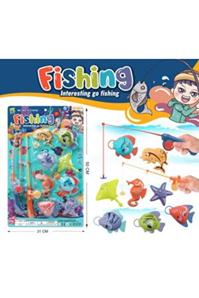 PlayFun Set Pescuit cu Două Undițe și Pești