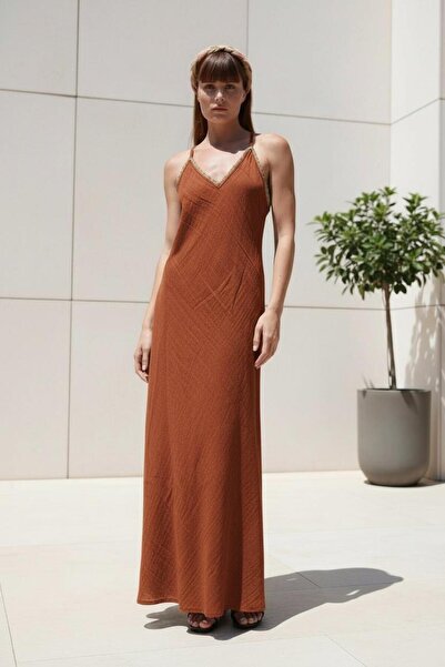 Su Koleksiyon Duygu Maxi Dress / Tile
