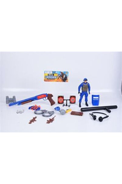 PlayFun Set Armată cu Pistol cu Bile Moi și Accesorii