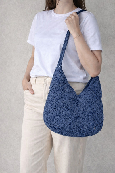 MSM Hasır Çanta, Kağıt ip Çanta, Plaj Çantası, Günlük Çanta El Yapımı V Model...