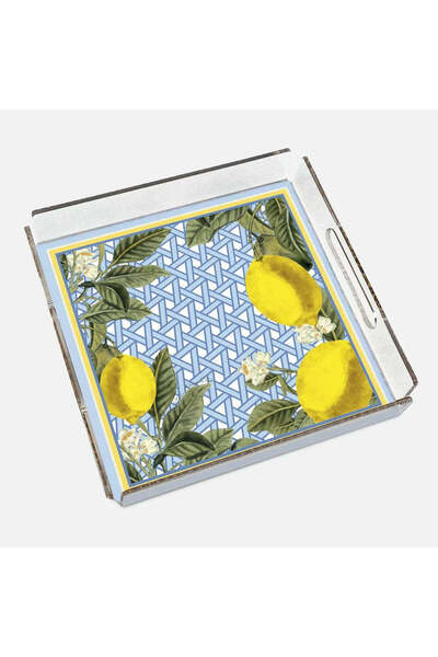 VITELLI DUBAI Hazeran Lemon 40x40 Acrylic Tray