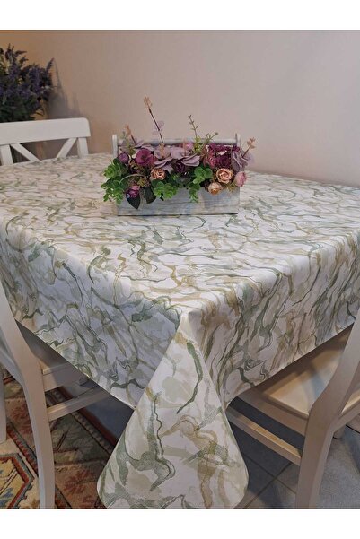 Başak Ev Tekstili Fiber Pvc Tablecloth – Modern, Durable, Wipeable, and Styli...