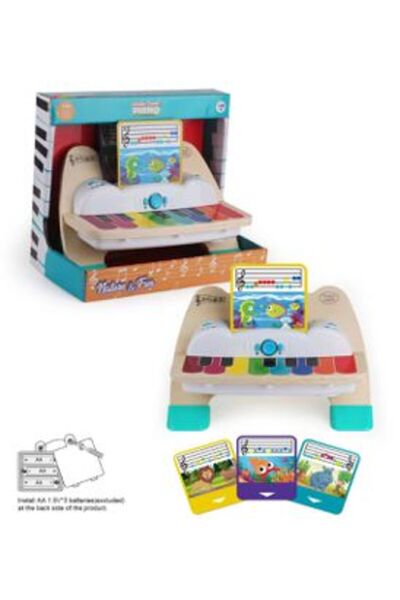 PlayFun Orgă Lemn Touch cu Lumini și Sunete