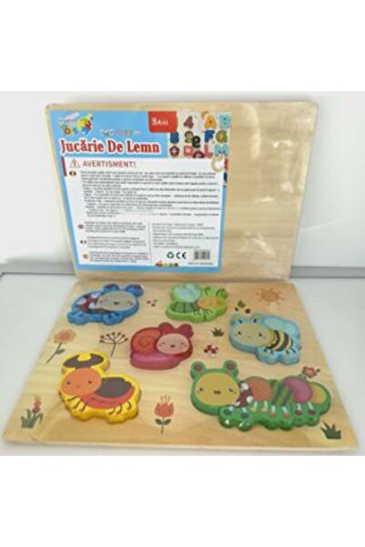 PlayFun Puzzle Lemn Insecte