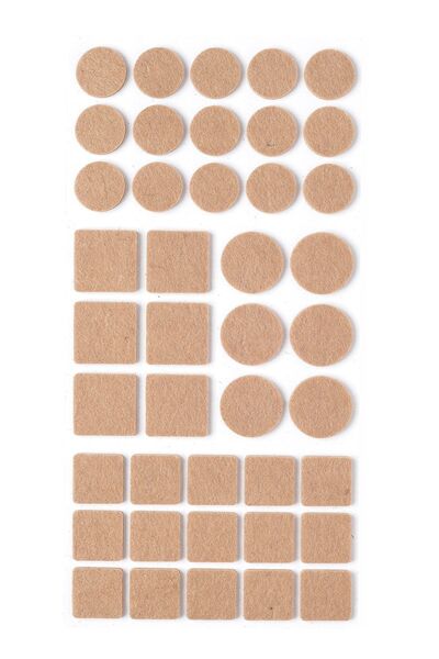 Mithra Life 42 Pieces of Mixed Model Adhesive Felt - Cream Color Parquet and ...
