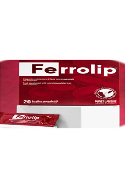 ferrolip Iron Supplement Dissolves in Mouth Without Water (20 Sachets of 1.8g...