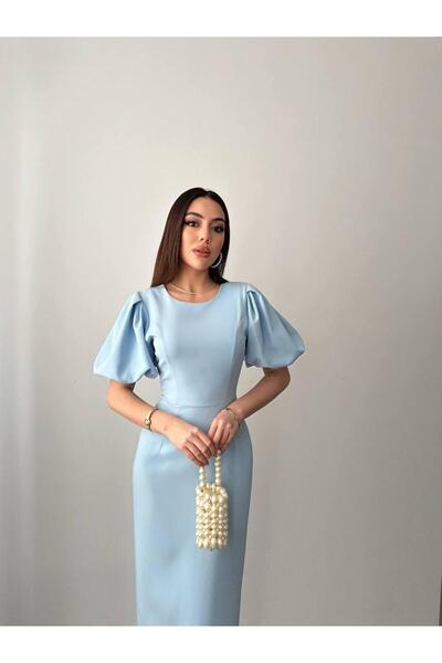 Ekim Store Butterfly Sleeve Slit Maxi Dress