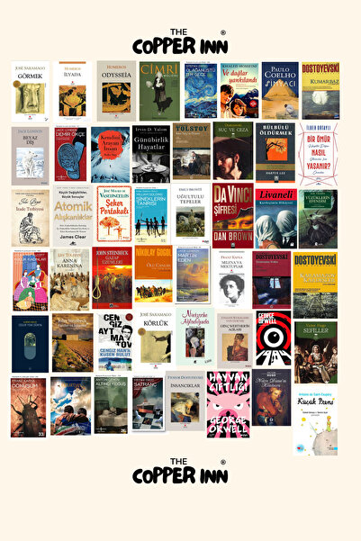 The Copper Inn 48 Adet Roman Kapak Sticker Seti Oku Yapıştır Temalı Kitap Aja...