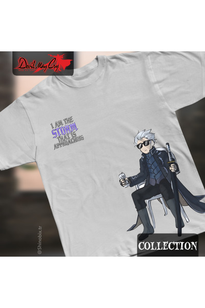 SHINOBIX Devil May Cry Vergil the Storm Oversize Printed T-Shirt