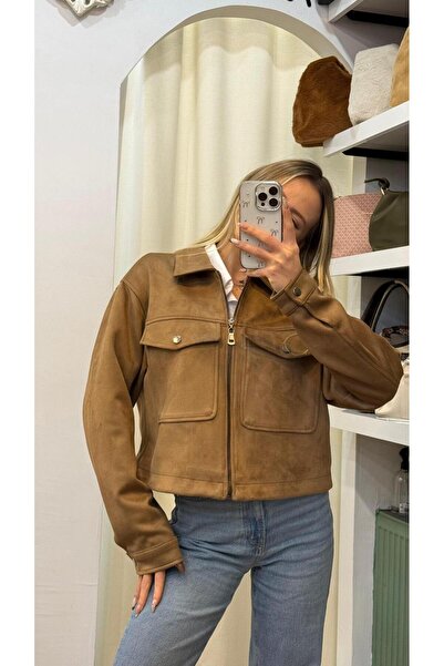 Fusion Süet Kahve Ceket